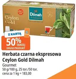 E.Leclerc Herbata czarna ekspresowa Ceylon Gold Dilmah Gourmet oferta