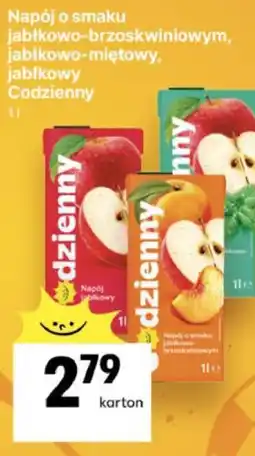 Delikatesy Centrum Napój o smaku jabłkowo-brzoskwiniowym, jabłkowo-miętowy, jabłkowy Codzienny oferta