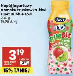 Delikatesy Centrum Napój jogurtowy o smaku truskawka-kiwi Duet Bubble Jovi oferta