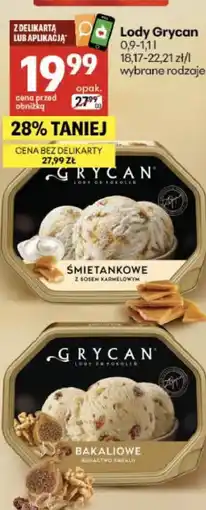 Delikatesy Centrum Lody Grycan oferta