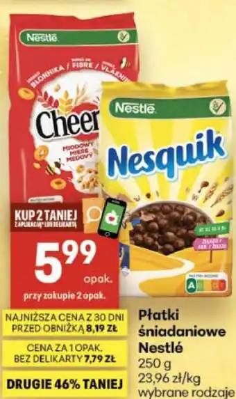 Delikatesy Centrum Płatki śniadaniowe Nestlé oferta