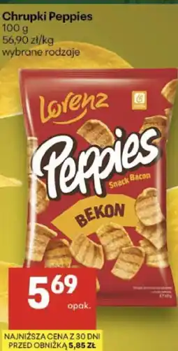 Delikatesy Centrum Chrupki Peppies Bekon oferta