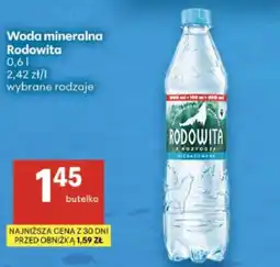 Delikatesy Centrum Woda mineralna Rodowita oferta