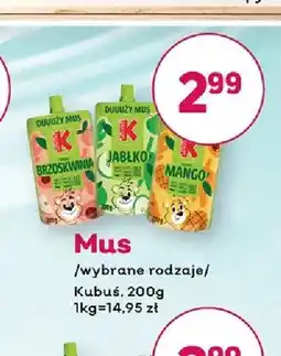 Bliski Mus mango Kubuś oferta