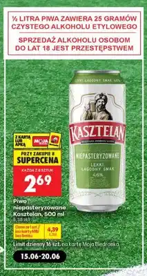 Piwo niepasteryzowane Kasztelan