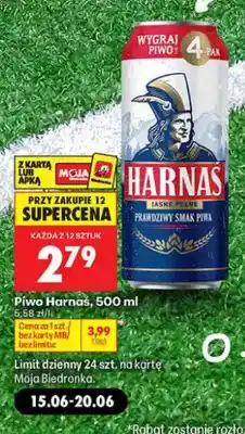 Biedronka Piwo Harnaś Jasne Pełne oferta
