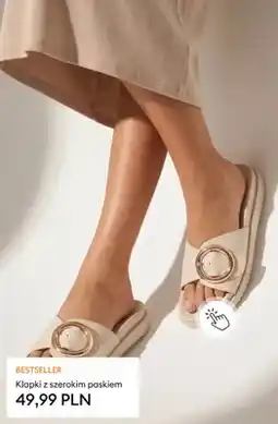 Sinsay Klapki z szerokim paskiem oferta
