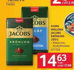 Selgros Kawa mielona Jacobs Krönung bezkofeinowa oferta