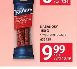 Selgros Kabanosy klasyczne z szynką Krakus oferta