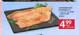 Selgros Łosoś brzuszki wędzony na gorąco oferta