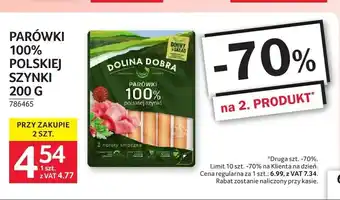 Selgros Parówki 100% polskiej szynki Dolina Dobra oferta