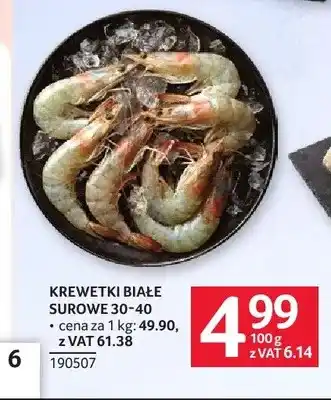 Selgros Krewetki białe surowe 30-40 oferta
