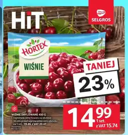 Selgros Wiśnie drylowane Hortex oferta