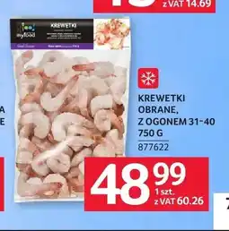Selgros Krewetki obrane z ogonem 31-40 MyFood oferta