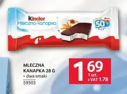 Selgros Mleczna kanapka Kinder oferta