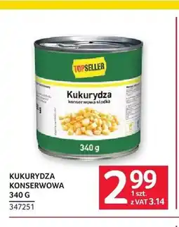 Selgros Kukurydza konserwowa Topseller oferta