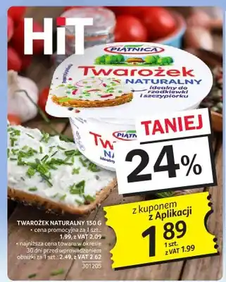 Selgros Twarożek naturalny Piątnica oferta