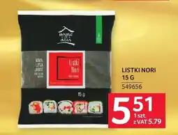 Selgros Listki Nori House of Asia oferta