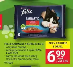 Selgros Karma dla kota Felix Fantastic 4-pak oferta