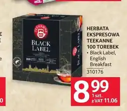 Selgros Herbata ekspresowa Teekanne Black Label oferta