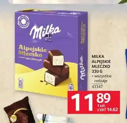 Selgros Pianka Alpejskie Mleczko Milka oferta