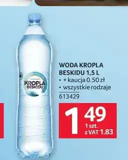 Selgros Woda źródlana Kropla Beskidu oferta