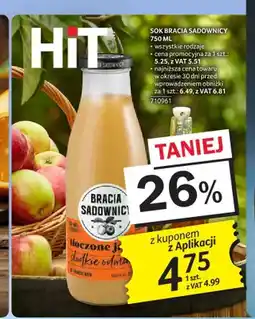 Selgros Sok Bracia Sadownicy Tłoczone Jabłko oferta