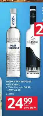 Selgros Wódka Pan Tadeusz 40% oferta