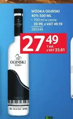 Selgros Wódka Ogiński 40% oferta