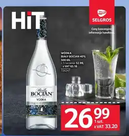 Selgros Wódka Biały Bocian 40% oferta