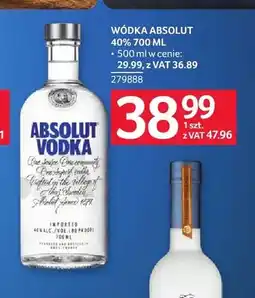 Selgros Wódka Absolut 40% oferta