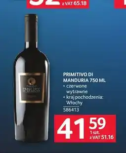 Selgros Wino Primitivo di Manduria oferta