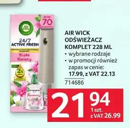 Selgros Odświeżacz powietrza Air Wick Active Fresh oferta
