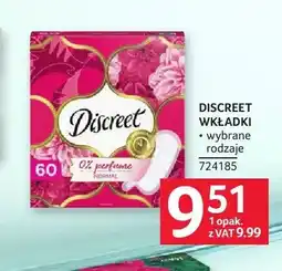 Selgros Wkładki higieniczne Discreet oferta