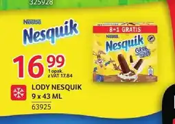 Selgros Lody Nesquik 9-pak oferta