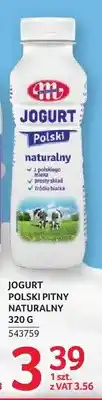 Selgros Jogurt Polski pitny naturalny Mlekovita oferta