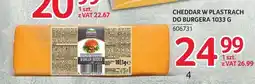 Selgros Ser Cheddar w plastrach do burgera Hochland oferta