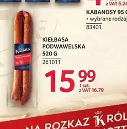Selgros Kiełbasa podwawelska Krakus oferta