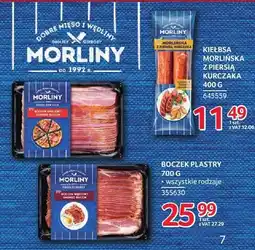 Selgros Boczek parzony plastry Morliny oferta