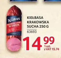 Selgros Kiełbasa krakowska sucha Krakus oferta