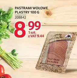 Selgros Pastrami wołowe plastry ZMB Białystok oferta