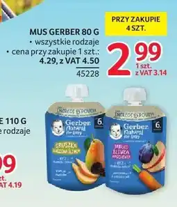 Selgros Mus Gerber Gruszka suszona śliwka oferta