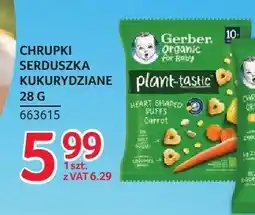 Selgros Chrupki kukurydziane Gerber Organic plant-tastic oferta