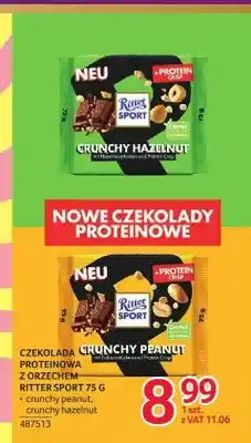Selgros Czekolada proteinowa z orzechem Ritter Sport crunchy peanut oferta