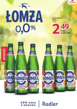 Selgros Piwo bezalkoholowe Łomża Radler 0,0% Brzoskwinia & Morela oferta