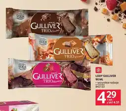 Selgros Lody na patyku Augusto Gulliver Trio Raspberry oferta