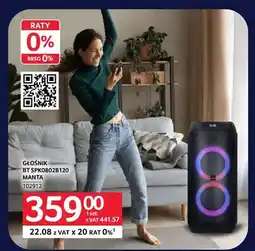 Selgros Głośnik BT Manta SPK0802B120 oferta