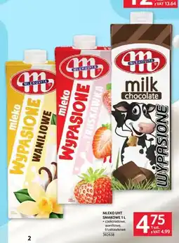 Selgros Mleko UHT smakowe Mlekovita Wypasione czekoladowe oferta