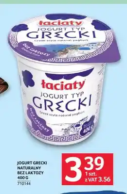 Selgros Jogurt grecki naturalny bez laktozy Łaciaty oferta