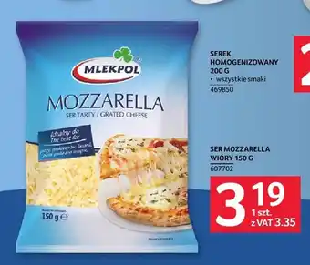 Selgros Ser Mozzarella wióry Mlekpol oferta